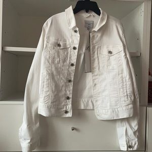 White denim jacket